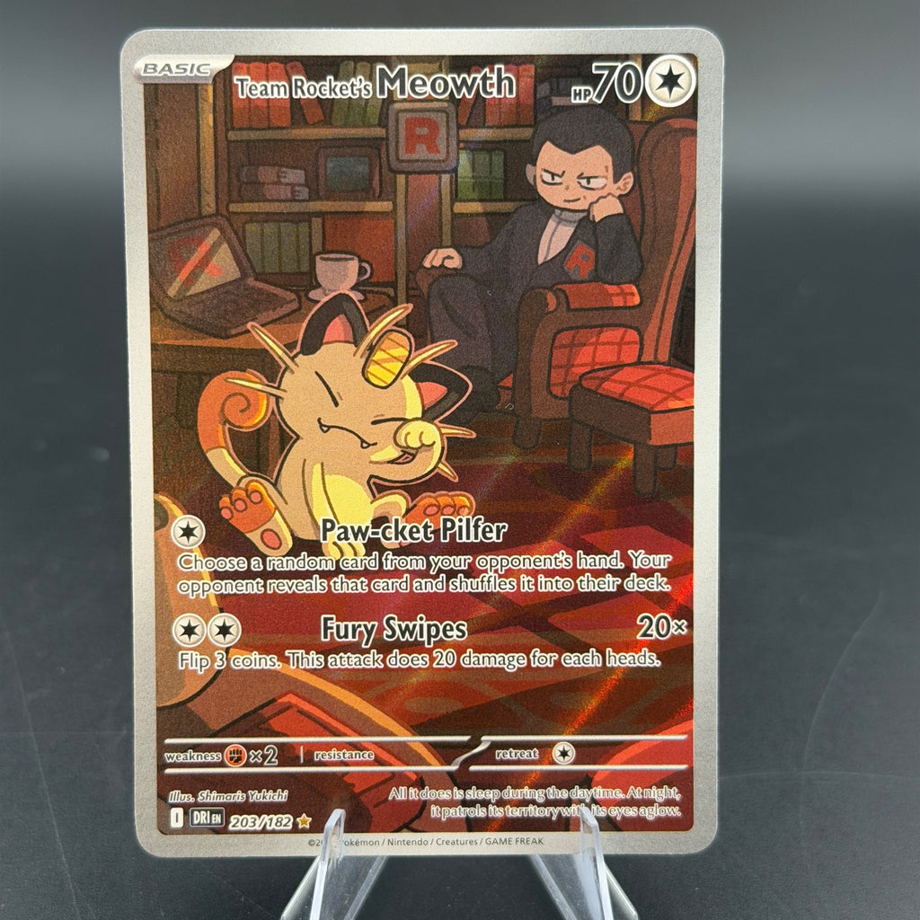 Team Rocket's Meowth 203/182 Destined Rivals