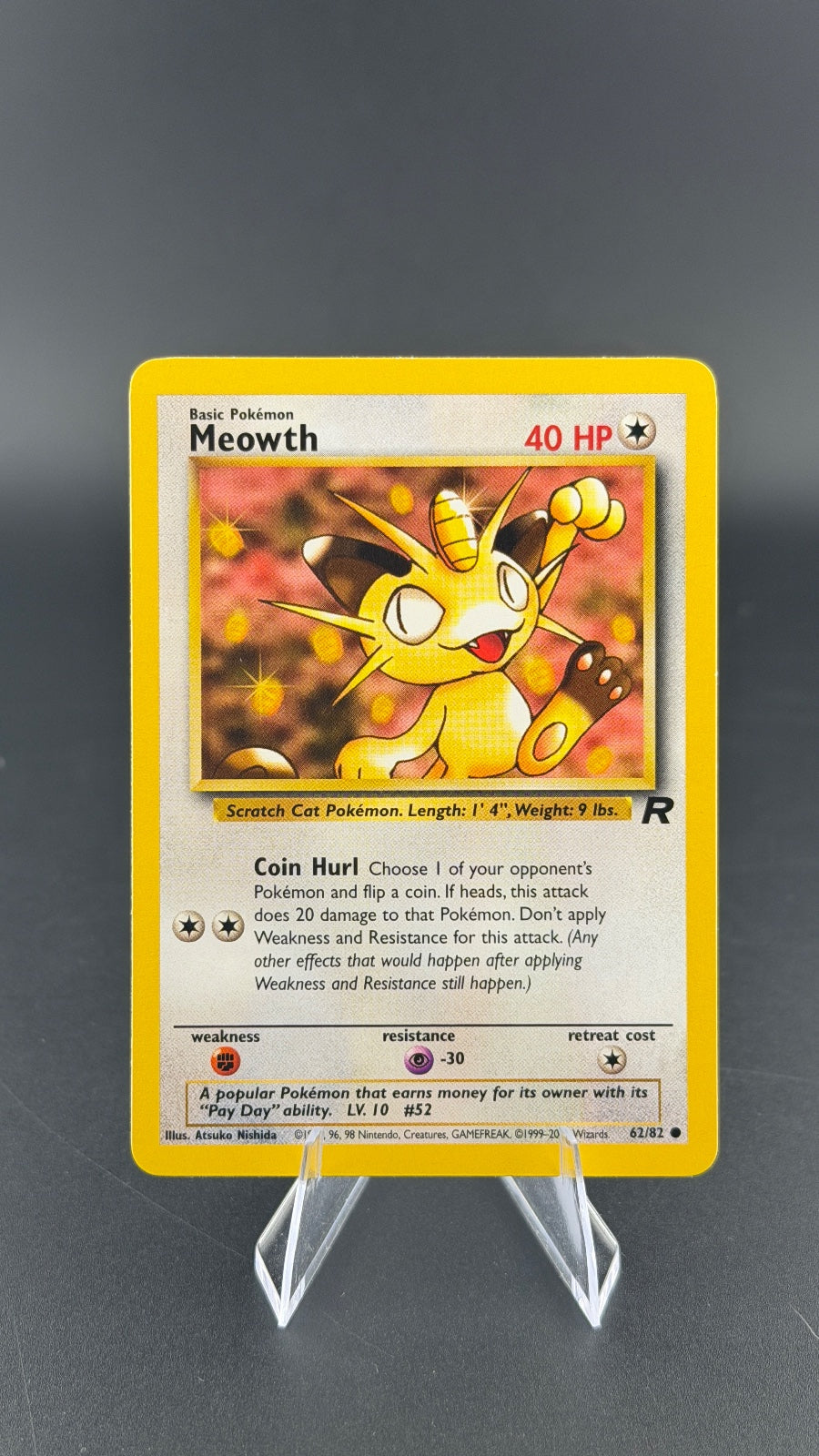 Meowth Team Rocket 62/82 NM