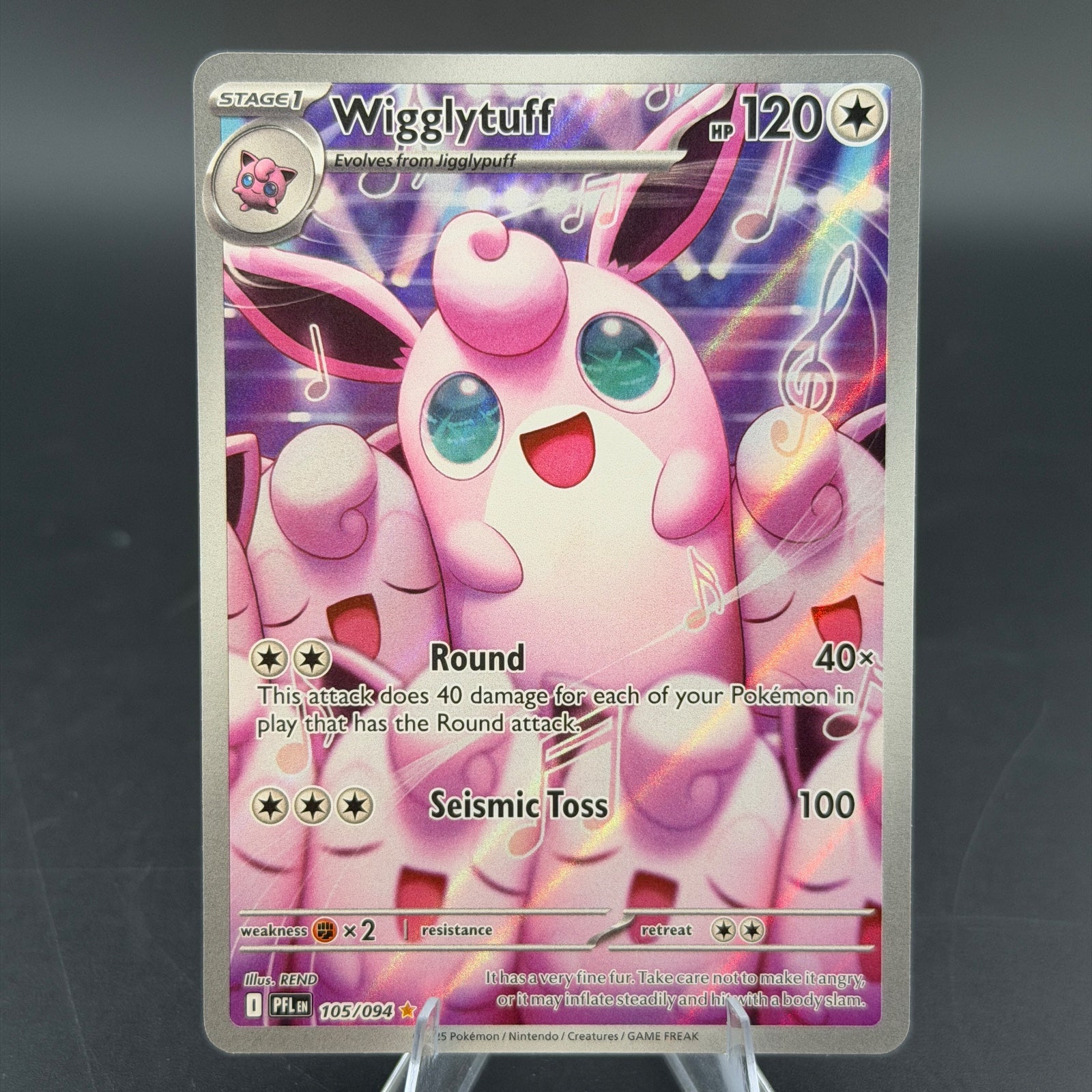 Pokemon TCG Wigglytuff Phantasmal Flames 105/094
