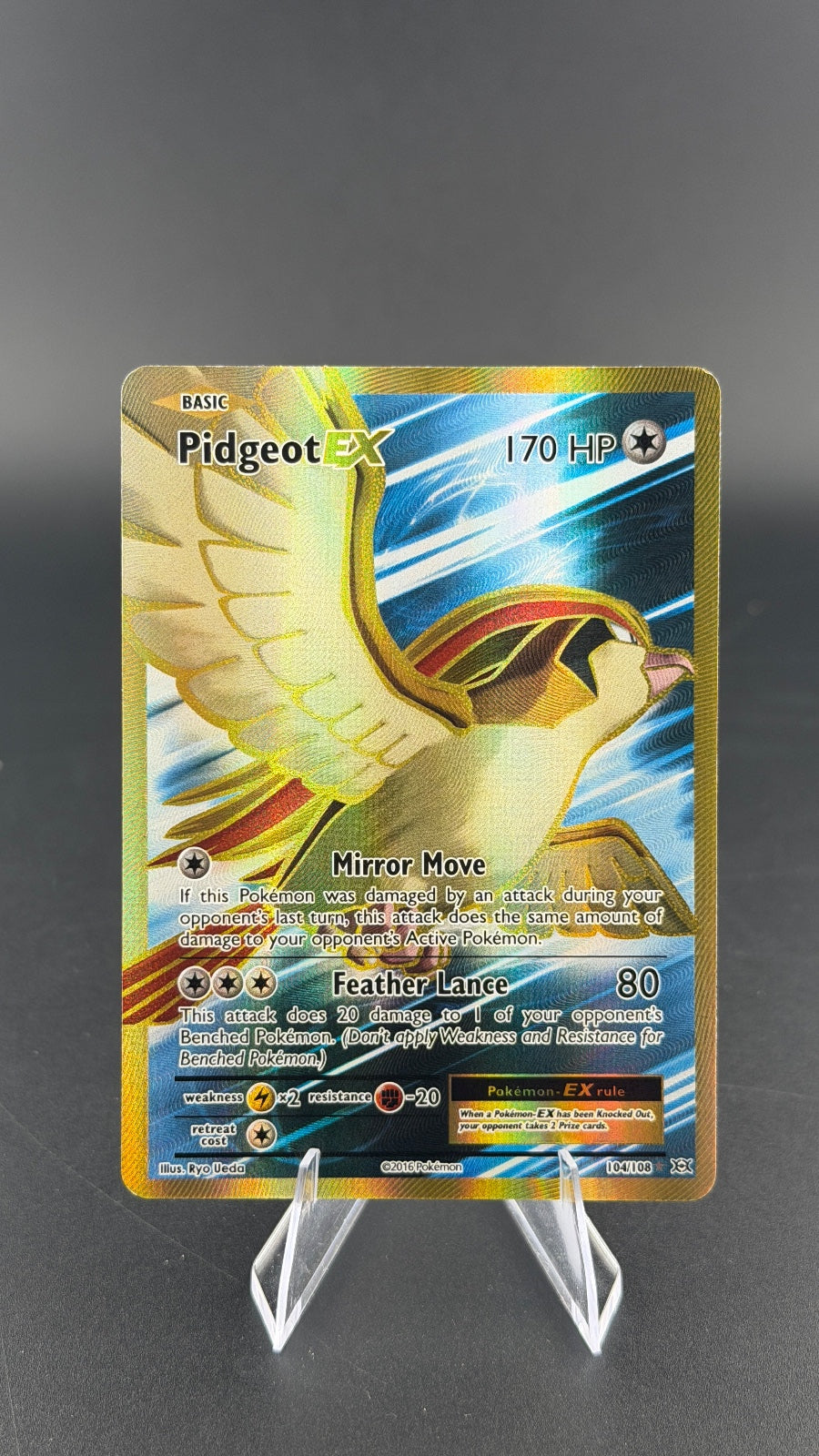 Pidgeot EX XY Evolutions 104/108 NM