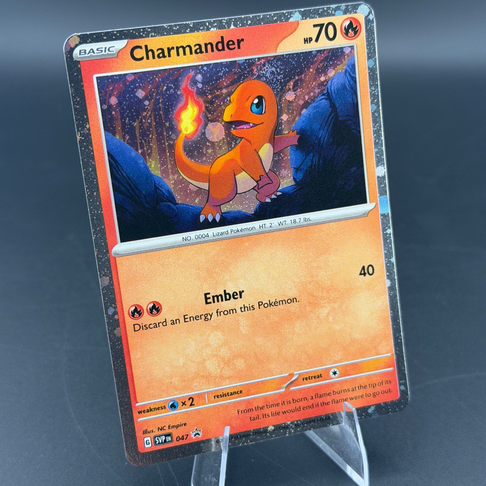 CHARMANDER (COSMOS HOLO) 047 PROMO SCARLET & VIOLET PROMO