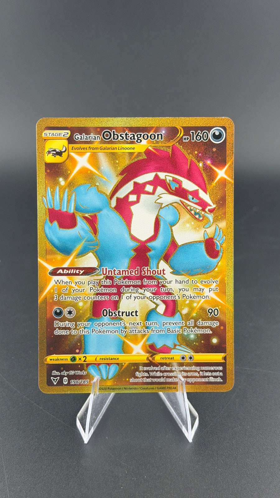 Galarian Obstagoon  Vivid Voltage 198/185 NM
