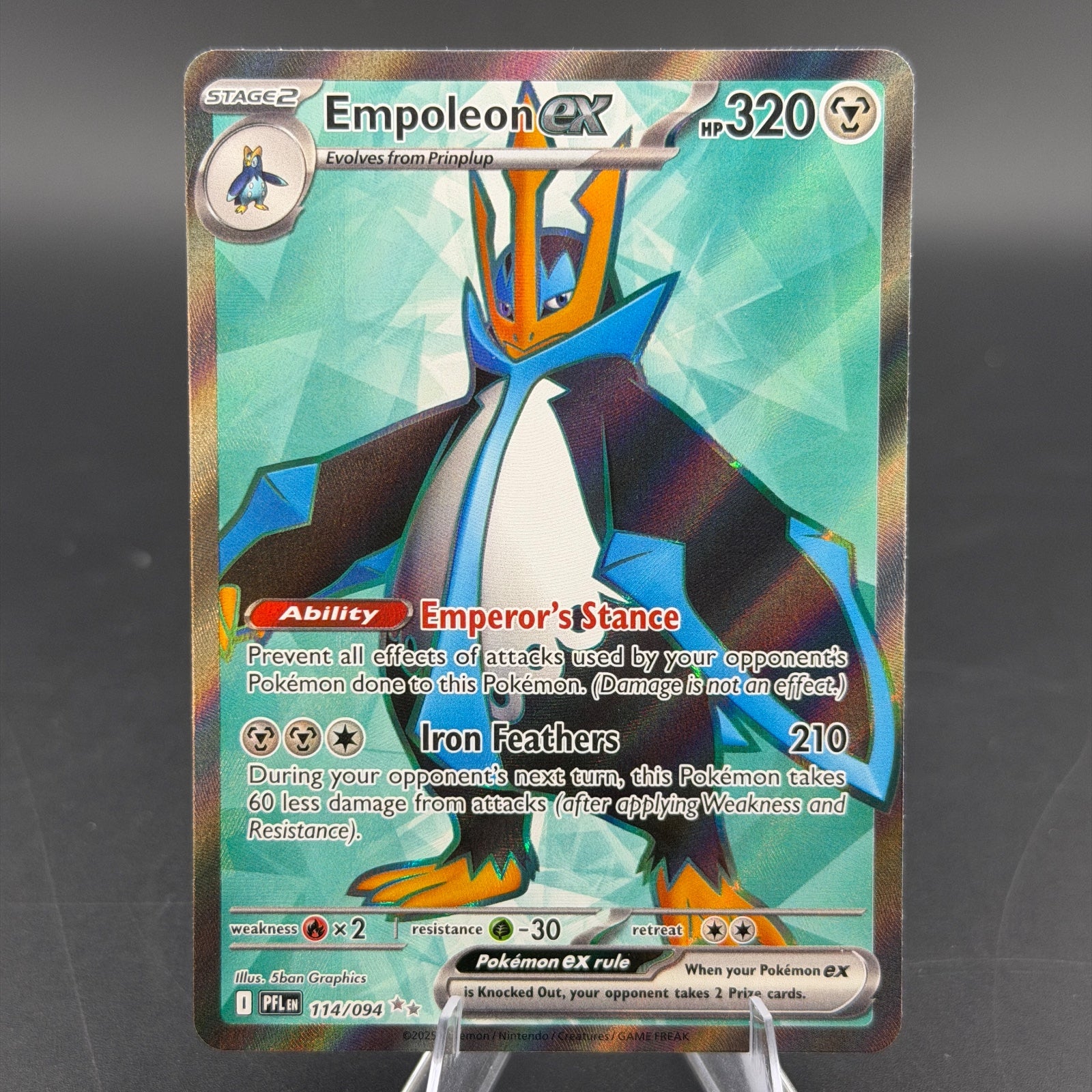 Pokemon TCG Empoleon ex Phantasmal Flames 114/094