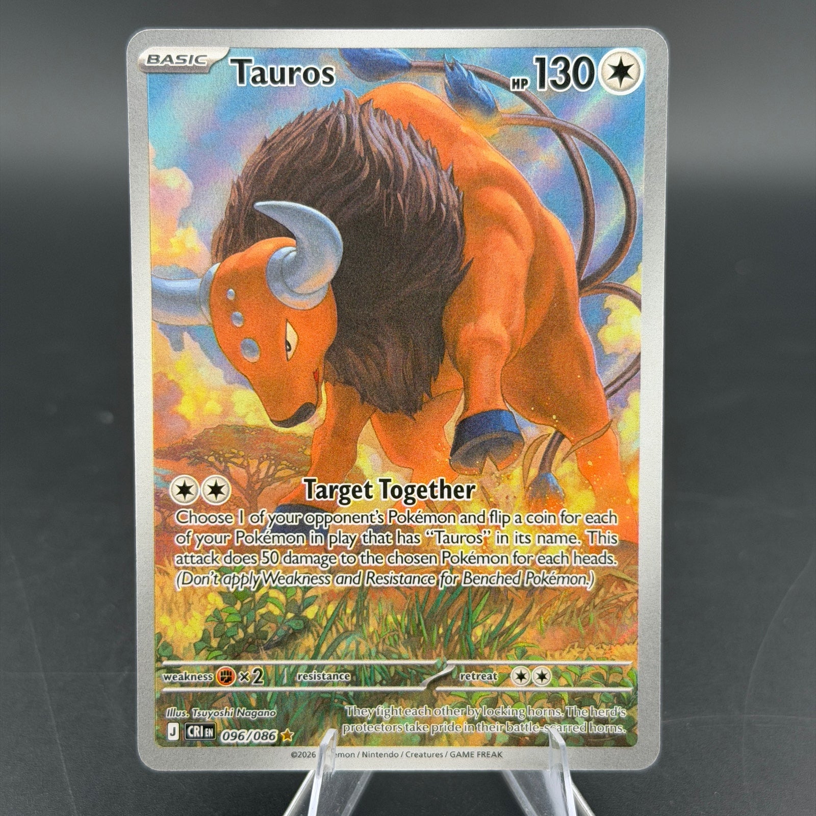Pokemon TCG Tauros Chaos Rising 096/086