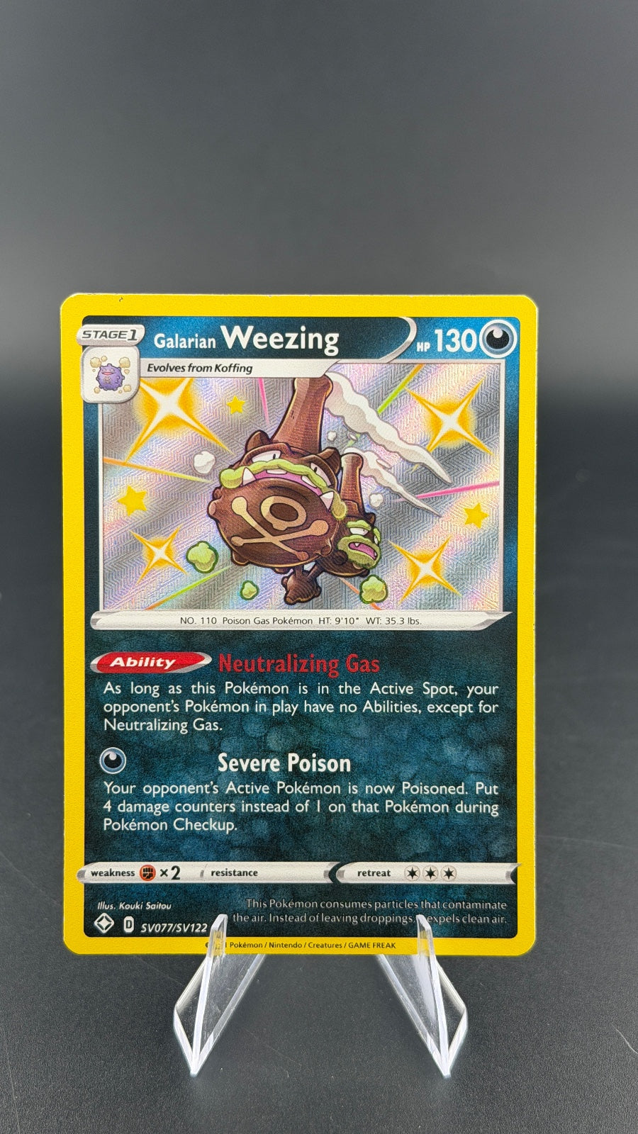 Galarian Weezing Shining Fates SV077/SV122 NM