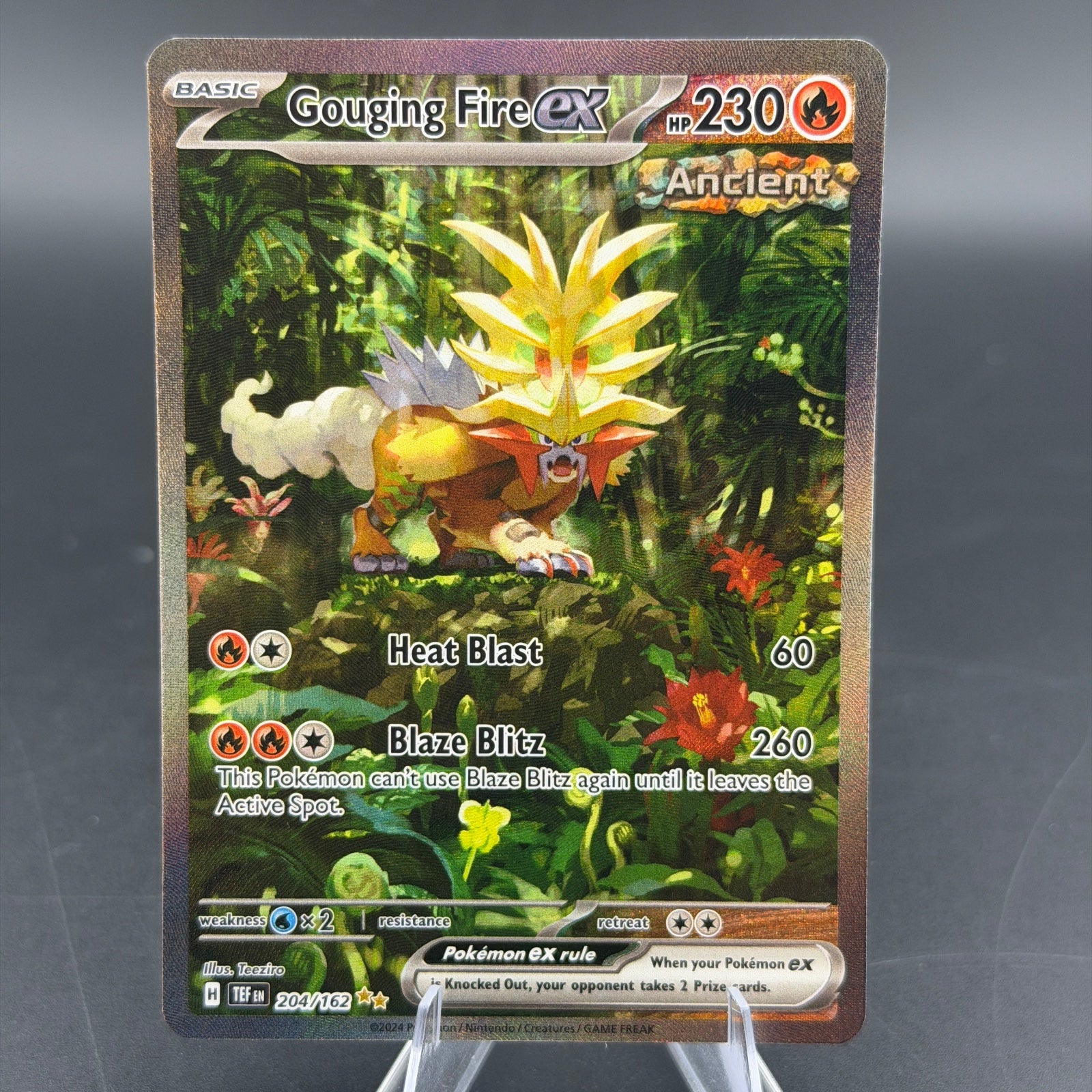 Pokemon TCG Gouging Fire ex Temporal Forces 204/162
