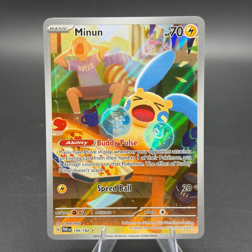 Pokemon TCG Minun Paradox Rift 194/182